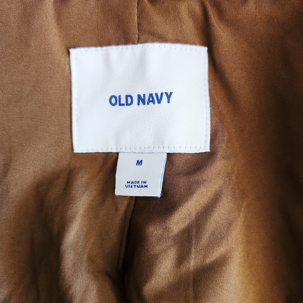 Old Navy Women's Double-Breasted Brown Coat Jacket - Picture 5 of 5